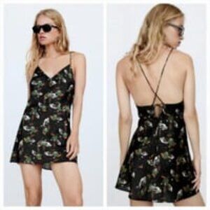 Zara Edith Mermaid Print Mini Slip Dress